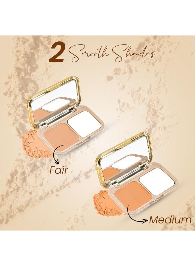 Coloressence 3-in-1 Makeup Corrector (Concealer, Foundation & Compact Powder) for Fe Pace All Skin Types (Fair Shade) with Freuff Applicator | Long Lasting | Waterproof | Oil Free 20g - Image 4